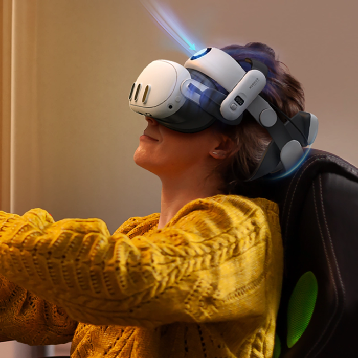 BoboVR - BoboVR Avlastningsrem för Meta Quest 3 VR-glasögon + B100 Externt Batteri