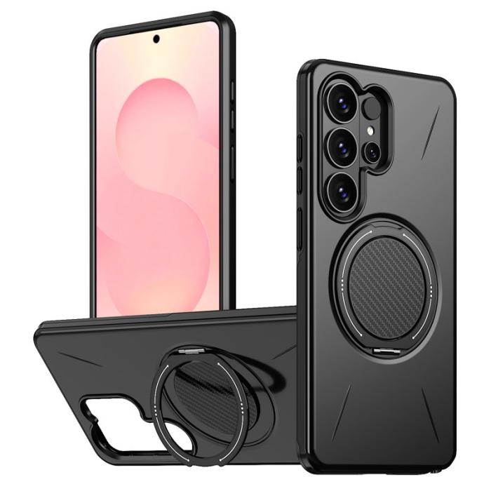 OEM - Mobilskal till Samsung Galaxy S26 Ultra Magnetiskt TPU + PC Baksida - Svart