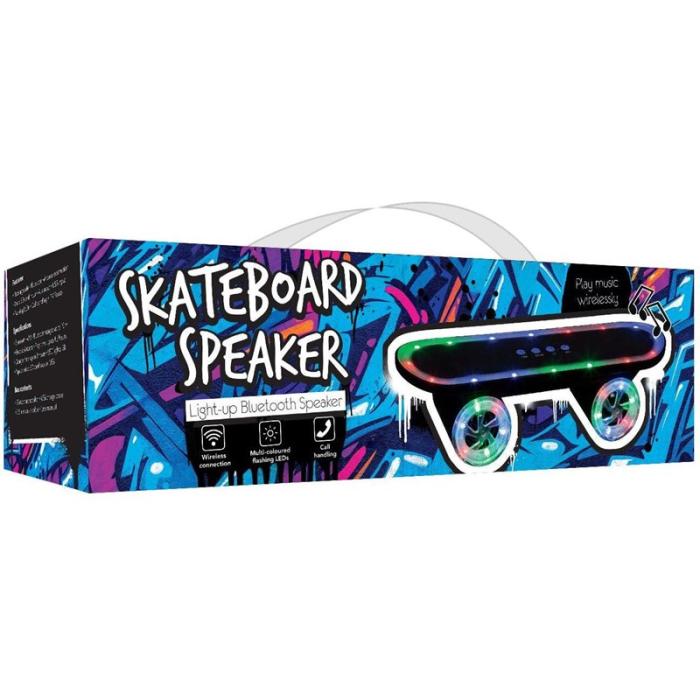 UTGATT5 - KITSOUND Högtalare Skateboard Blinkande Svart Bluetooth