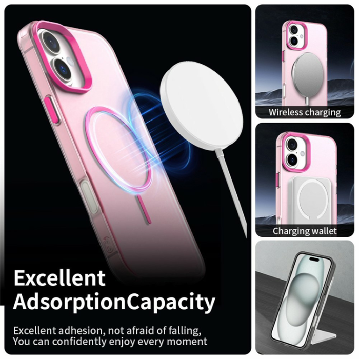 A-One Brand - iPhone 17 Mobilskal MagSafe Candy Color - Röd