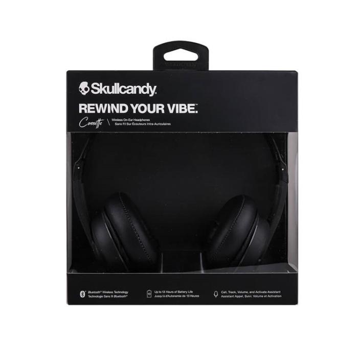 Skullcandy - SKULLCANDY Hörlurar On-Ear Trådlös Cassette - Svart