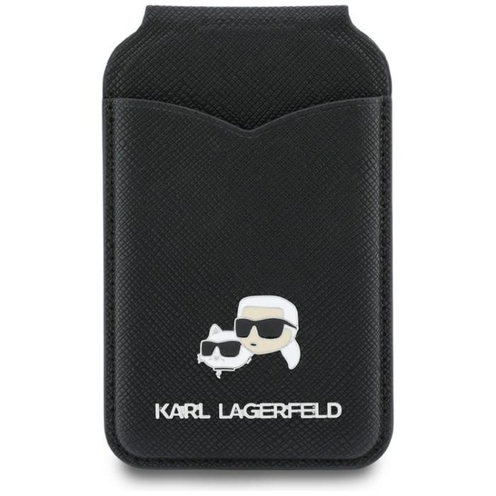 KARL LAGERFELD - Karl Lagerfeld MagSafe Korthållare Stativ med Spegel - Svart