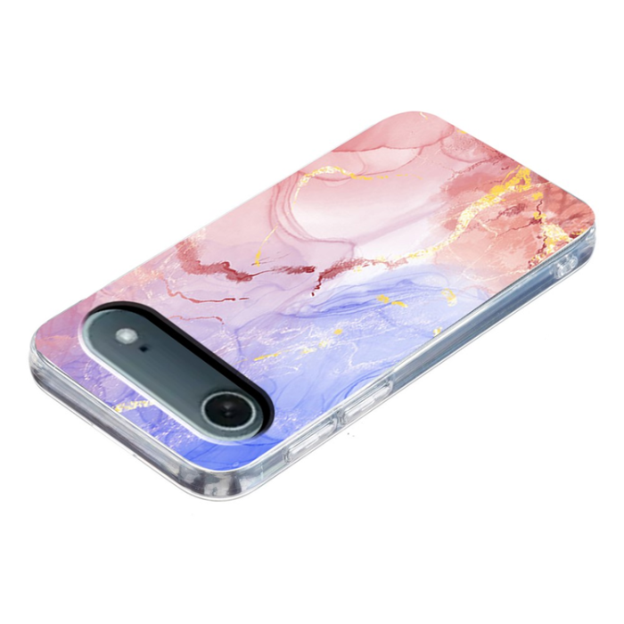 A-One Brand - iPhone Air Mobilskal Marble Pattern Printing Soft - Rosa