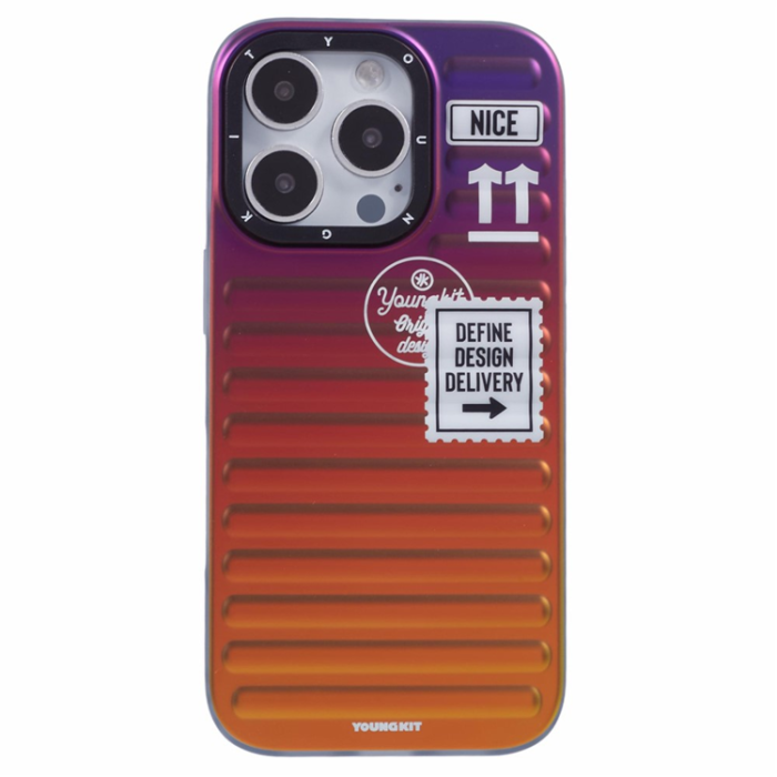 YOUNGKIT - YOUNGKIT iPhone 16 Pro Mobilskal Suitcase Style - Flerfärgad