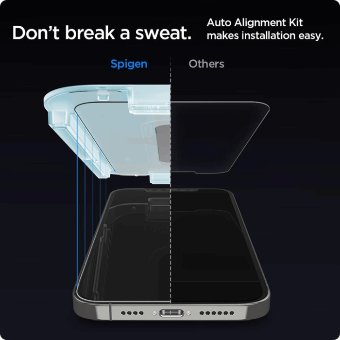 Spigen - SPIGEN Ez Fit 2-Pack Härdat Glas Skärmskydd.Tr iPhone 12 & 12 Pro