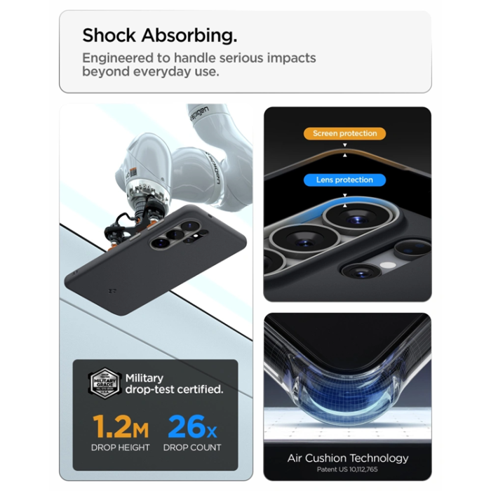 Spigen - Spigen Mobilskal För Galaxy S26 Ultra MagSafe Nano Pop - Svart