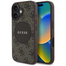 Guess - Guess iPhone 16 Mobilskal MagSafe 4G Circle - Brun