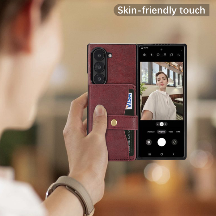 A-One Brand - Galaxy Z Fold 7 Mobilskal MagSafe Detachable Korthållare Kickstand