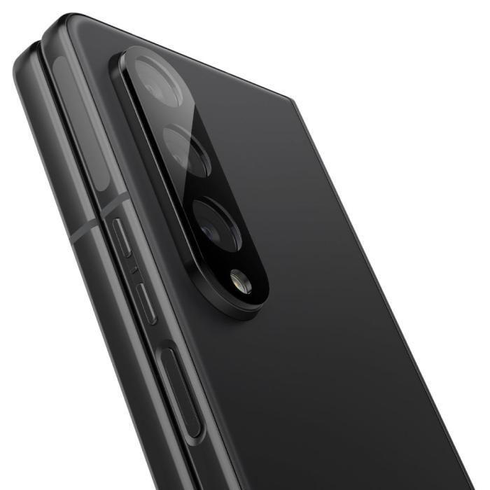 UTGATT - Spigen Galaxy Z Fold 4 Linsskydd OPTIK.TR 2-Pack - Svart