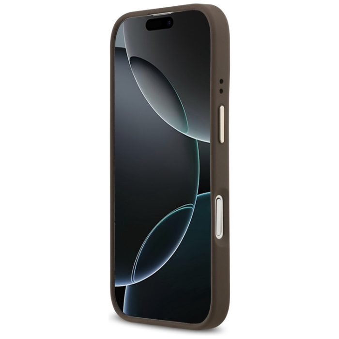Guess - Guess iPhone 17 Mobilskal Magsafe Stripe - Brun