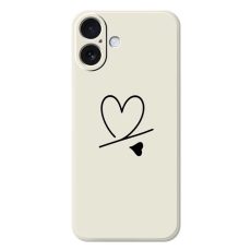 A-One Brand - iPhone 17 Mobilskal Love Pattern Printing Straight - Beige