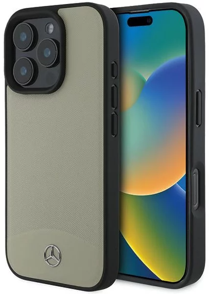 Mercedes Mobilskal till iPhone 16 Pro Max MagSafe Textured Plain Läder | 2353 | AlltMobil