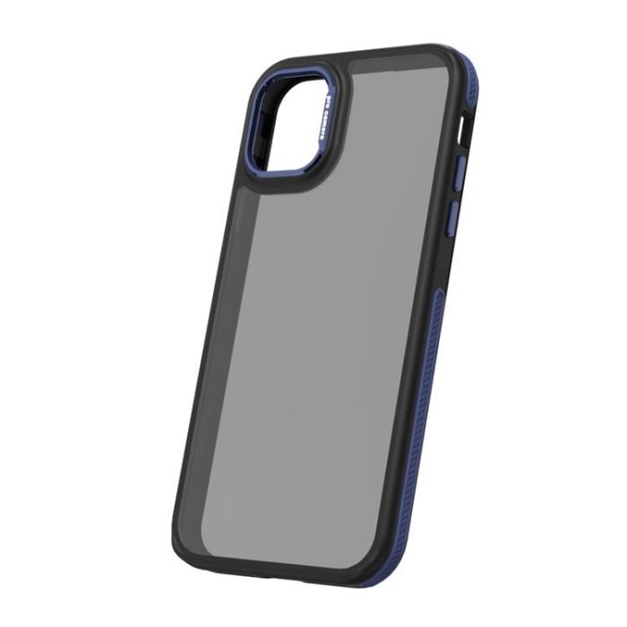 OEM - iPhone 14 Pro Max Mobilskal Crystal Black - Blå