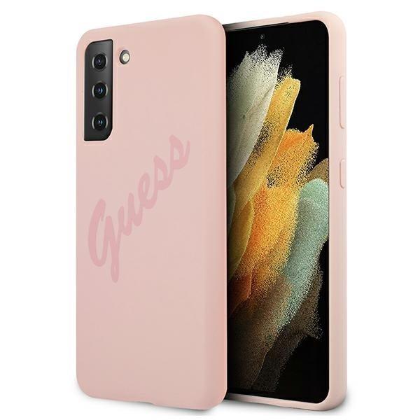 Guess Skal Galaxy S21 Plus Script Vintage - Rosa | 2353 | AlltMobil