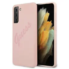 Guess - Guess Skal Galaxy S21 Plus Script Vintage - Rosa