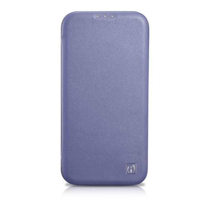 ICARER - iCarer iPhone 14 Plus Plånboksfodral Magsafe CE Läder - Ljuslila