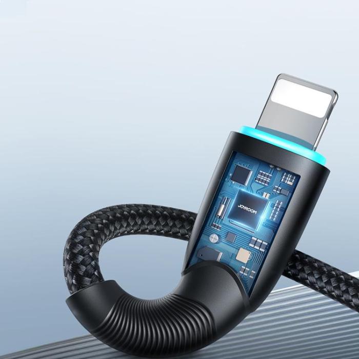 Joyroom - Joyroom Starry USB-A till Lightning kabel 1m - Svart