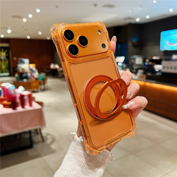 A-One Brand - iPhone 17 Pro Max Mobilskal MagSafe Kickstand - Orange