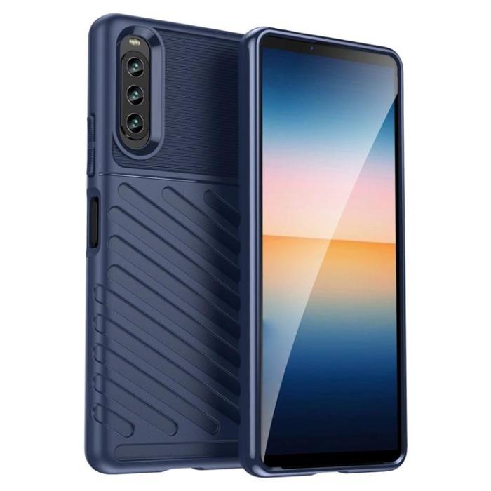 A-One Brand - Sony Xperia 10 IV Skal Thunder Twill - Blå