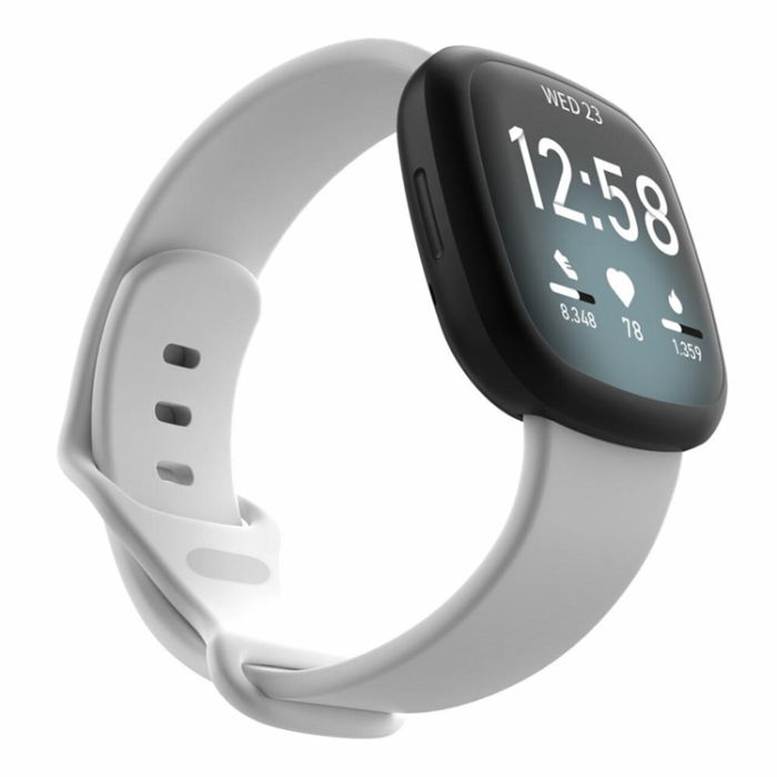 A-One Brand - Fitbit Versa 3/Sens Armband Silikon - Vit
