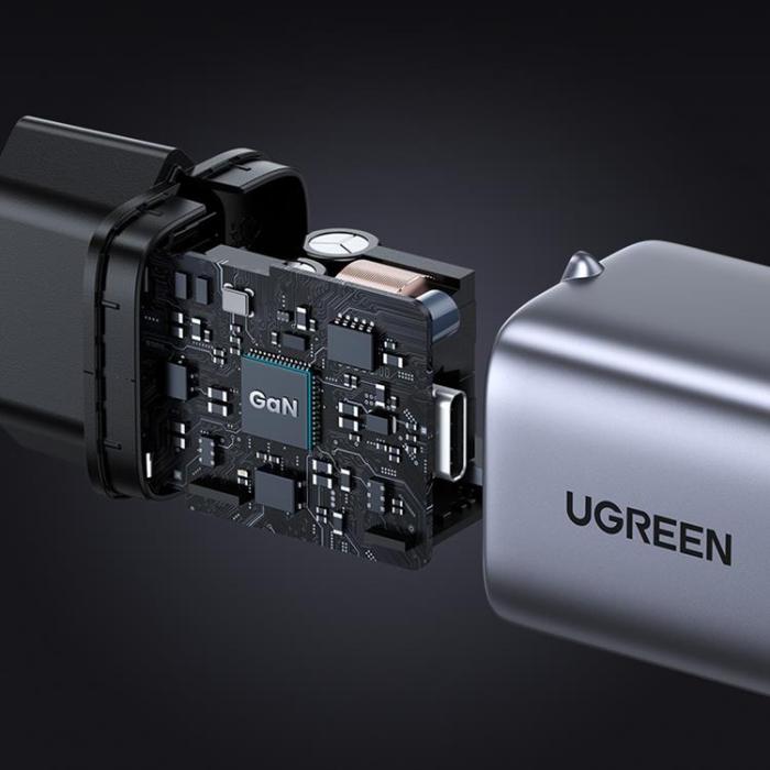 UTGATT - Ugreen Nexode Mini Väggladdare 30W USB-C - Grå