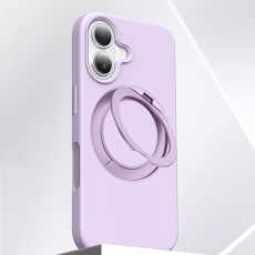 A-One Brand - iPhone 16 Mobilskal MagSafe Silikon Roterande Kickstand