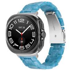 A-One Brand - Galaxy Watch 8/8 Classic (40/44/46mm) Armband Vattentät Acrylic - Marble Blå