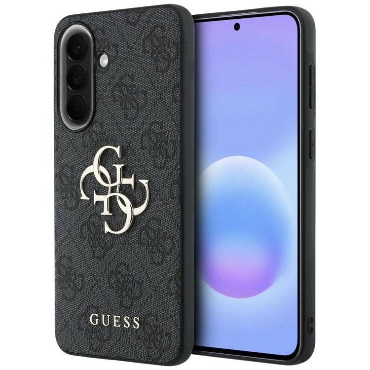 Guess Mobilskal För Galaxy A57 5G Läder 4G Metal Logo - Svart
