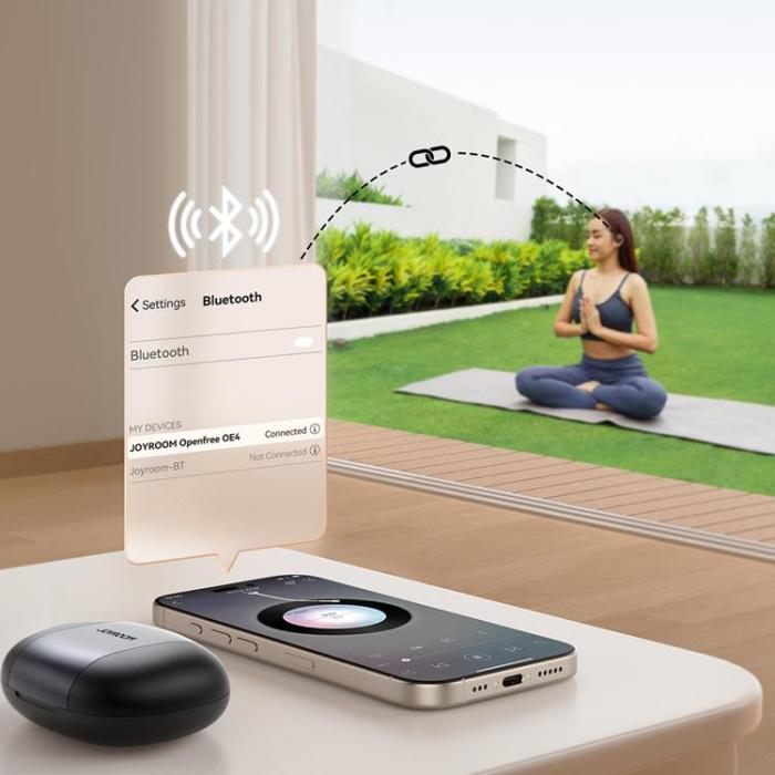 Joyroom - Joyroom TWS Open-Ear Hörlurar Trådlösa Openfree JR-OE4 - Svart