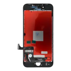 SpareParts - iPhone 8/SE 2020 Sk&auml;rm med LCD-display FixCell h&ouml;g ljusstyrka - Svart