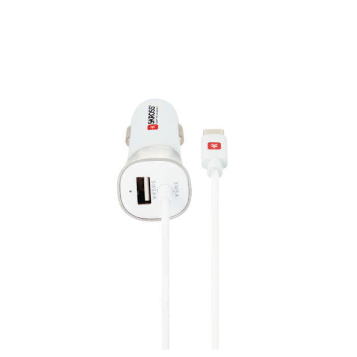 UTGATT1 - SKross USB-Billaddare med Typ-C-Kabel 2.0