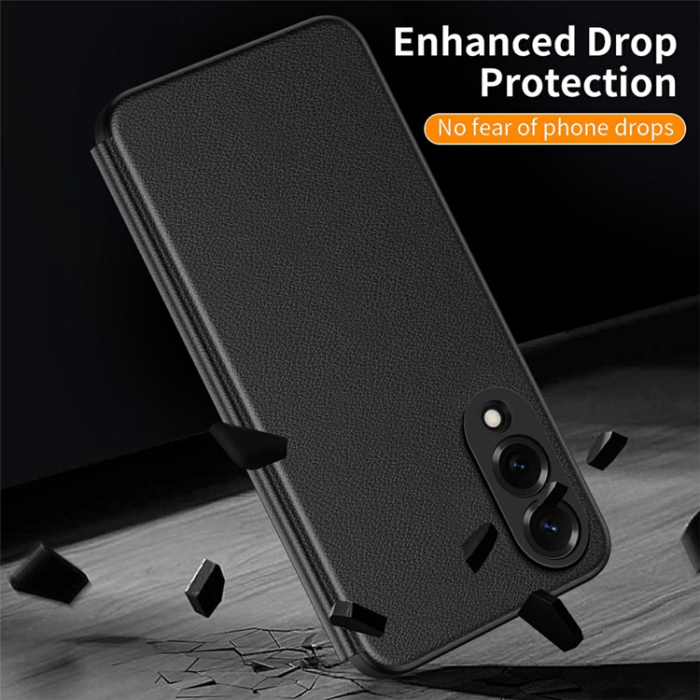 A-One Brand - Galaxy S25 Edge Mobilskal Smart View Window Läder