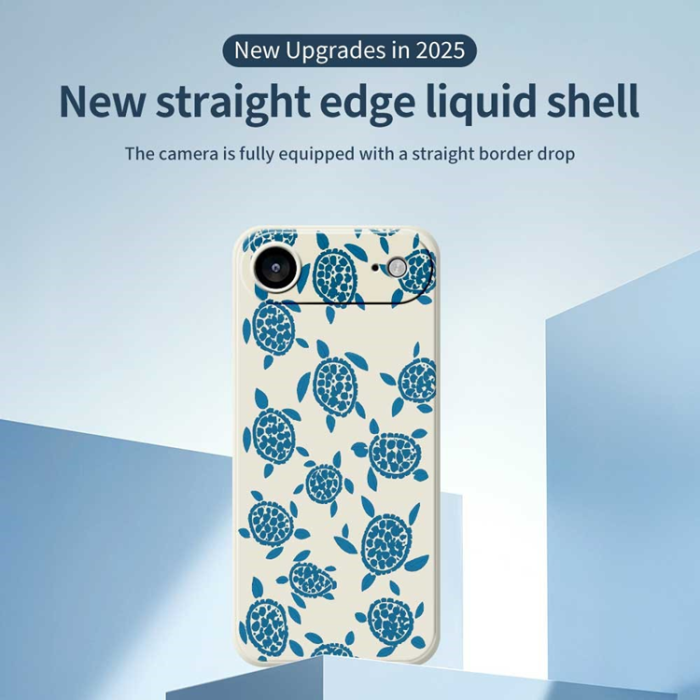 A-One Brand - iPhone Air Mobilskal Turtle Pattern Straight Edge - Grön