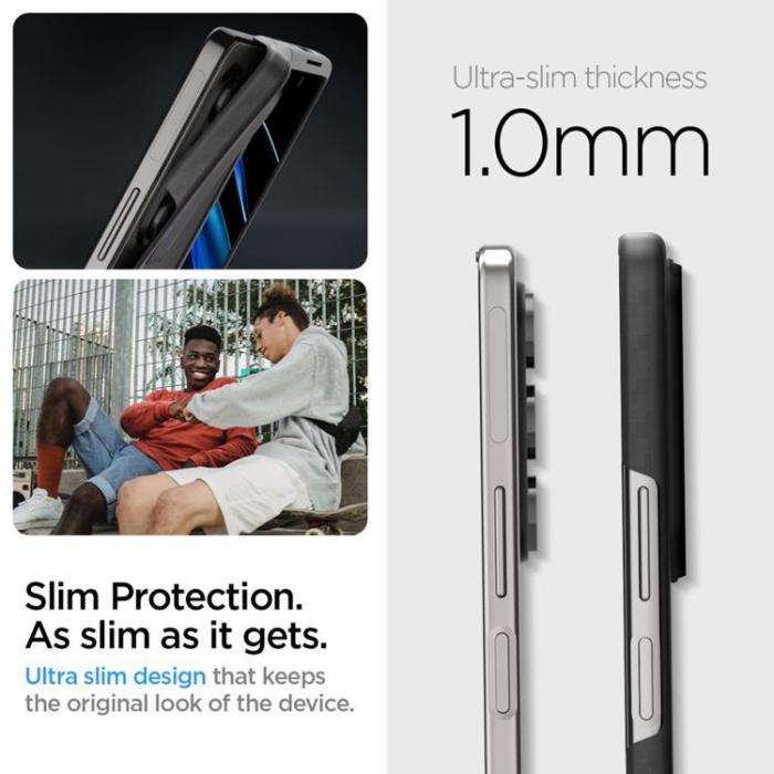 Spigen - Spigen Galaxy Z Fold 5 Mobilskal Airskin Pro - Svart