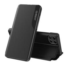 Ruhtel - Eco Leather View Fodral Galaxy A22 4G - Svart