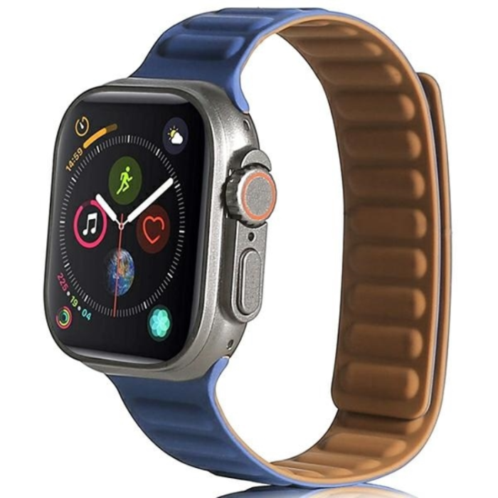 Beline - Beline Apple Watch (42/44/45/49mm) Armband Magnetic - Blå