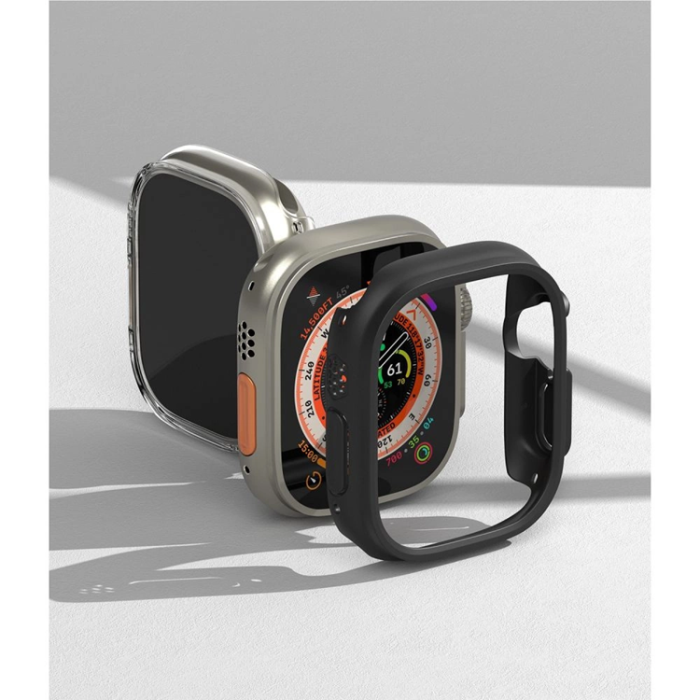 Ringke - [2-Pack] Ringke Apple Watch Ultra 1/2 (49mm) Skal Slim - Clear/Svart