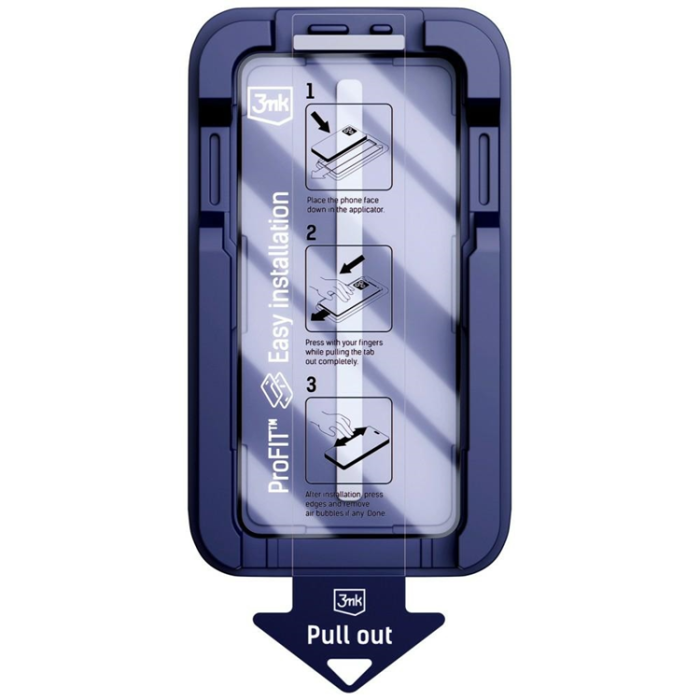 3MK - 3mk Härdat Glas Skärmskydd iPhone 16 Pro med Applicator - Svart