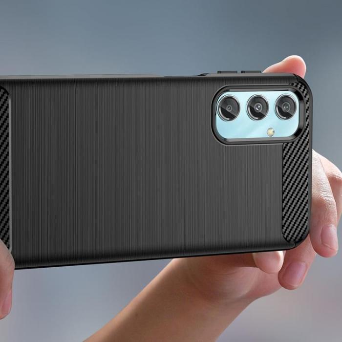 Tech-Protect - Tech-Protect Galaxy M34 Mobilskal TPU Carbon - Svart