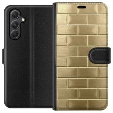 iSecrets - Pl&aring;nboksfodral till Samsung Galaxy A35 med Gyllene Murstenar