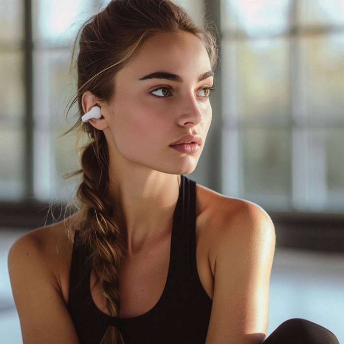 Happy Plugs - Happy Plugs TWS In-Ear Hörlurar Clip OWS - Vit