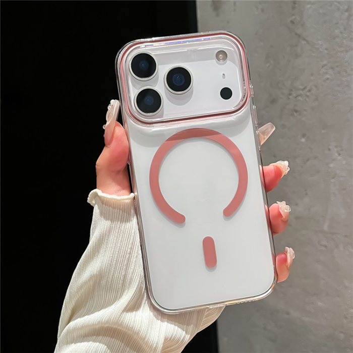 A-One Brand - iPhone 17 Pro Mobilskal MagSafe TPU + PC - Rosa