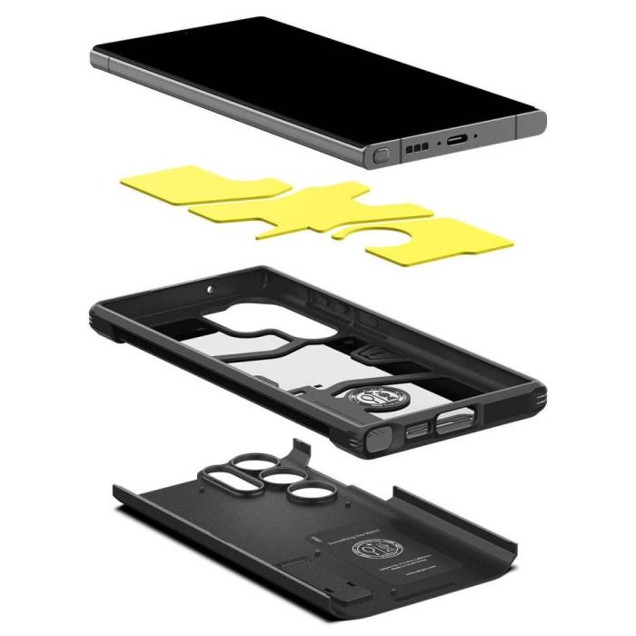 Spigen - Spigen Galaxy S23 Ultra Skal Tough Armor - Svart