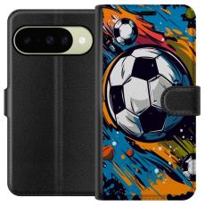 iSecrets - Pl&aring;nboksfodral till Google Pixel 10 med Fotbollar
