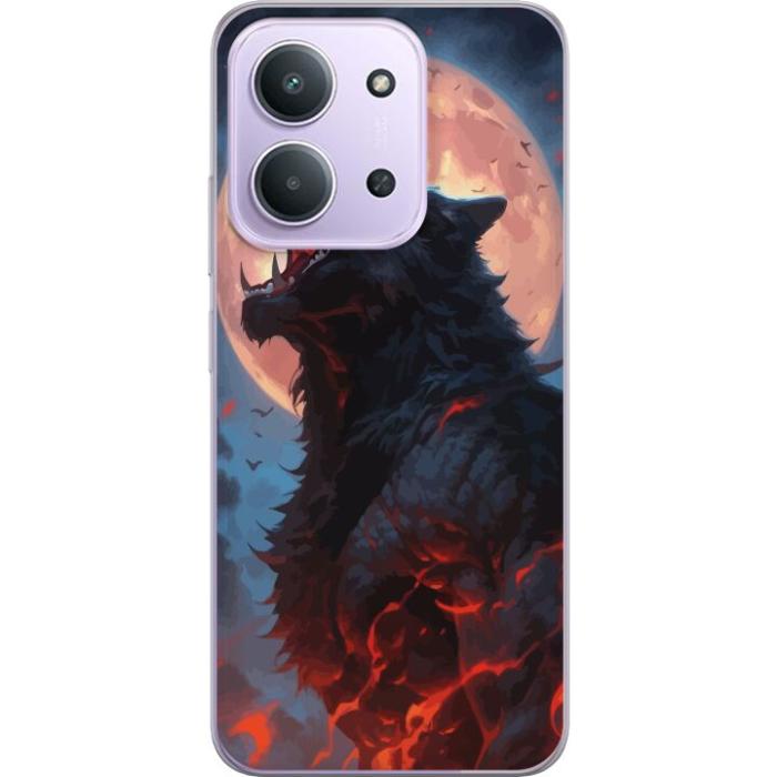 iSecrets - Mobilskal till Xiaomi Redmi 15C med Ylande varg