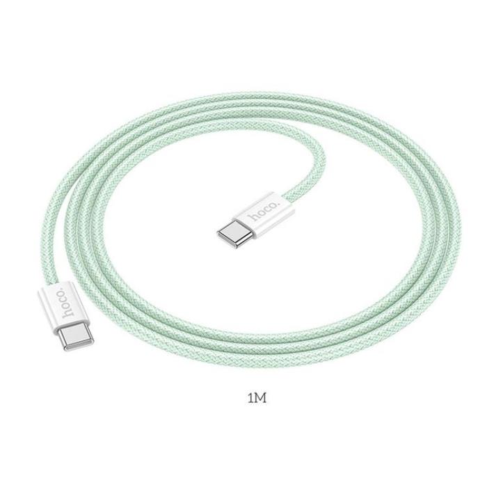 Hoco - Hoco USB-C till USB-C kabel 1m 60W - Grön