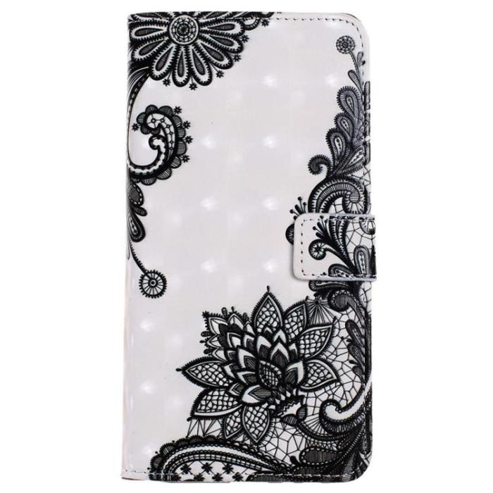 A-One Brand - iPhone 14 Plus Plånboksfodral Folio Flip - Lace Flower