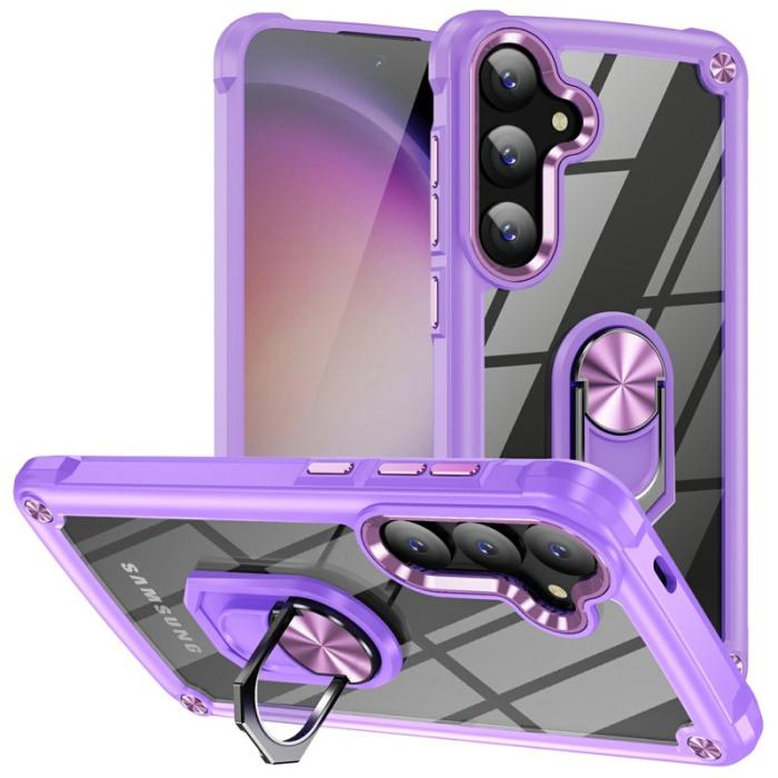 OEM - Mobilskal för Samsung Galaxy S26 Plus PC + TPU Kickstand - Lila