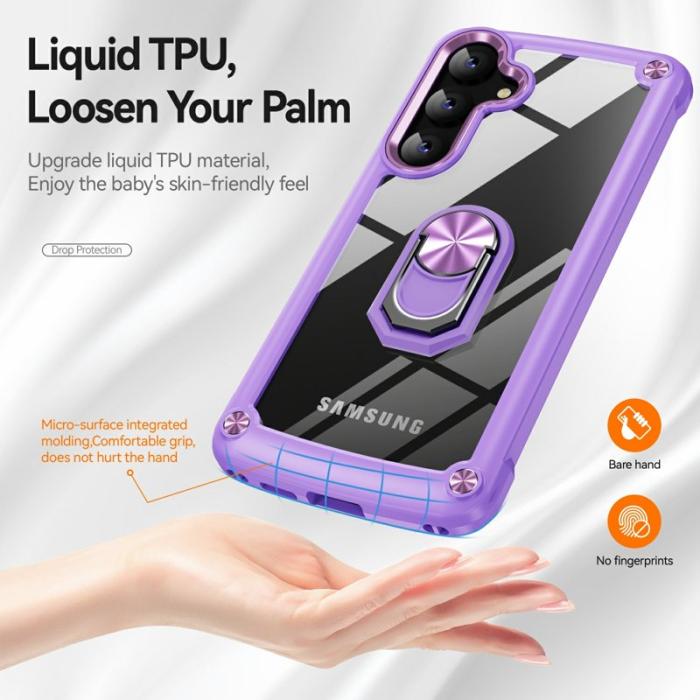 OEM - Mobilskal för Samsung Galaxy S26 Plus PC + TPU Kickstand - Lila