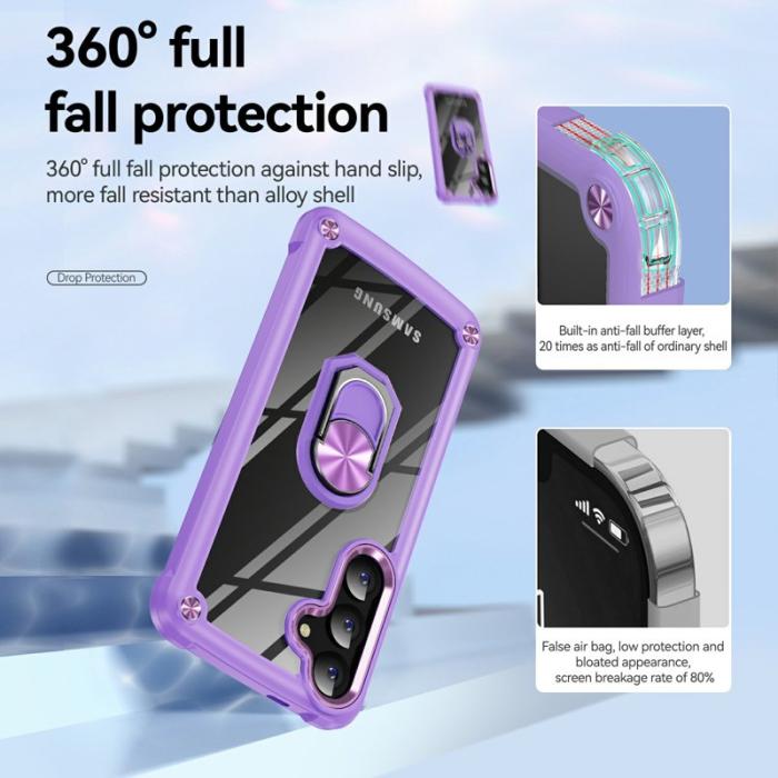 OEM - Mobilskal för Samsung Galaxy S26 Plus PC + TPU Kickstand - Lila